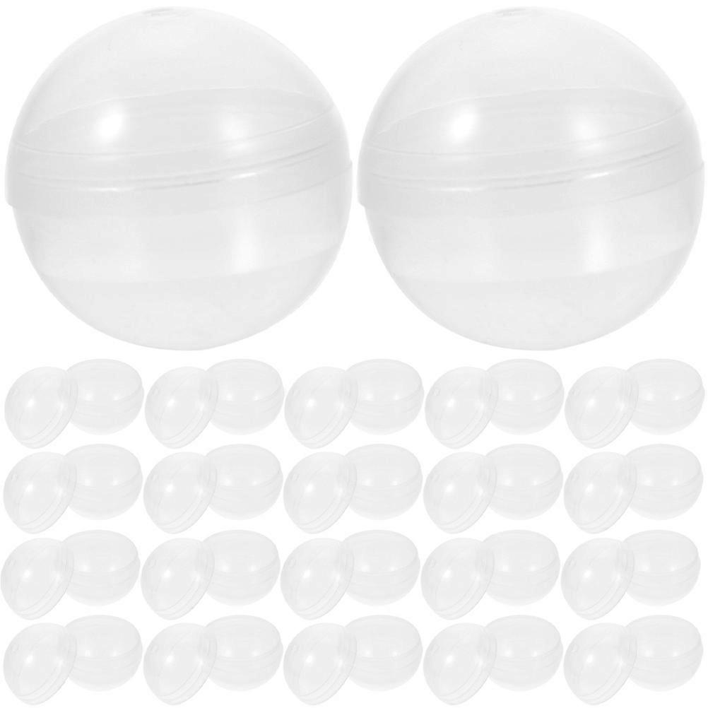 50 pcs Vending Machine Empty Capsules Toy Vending Machine Round Clear Capsules