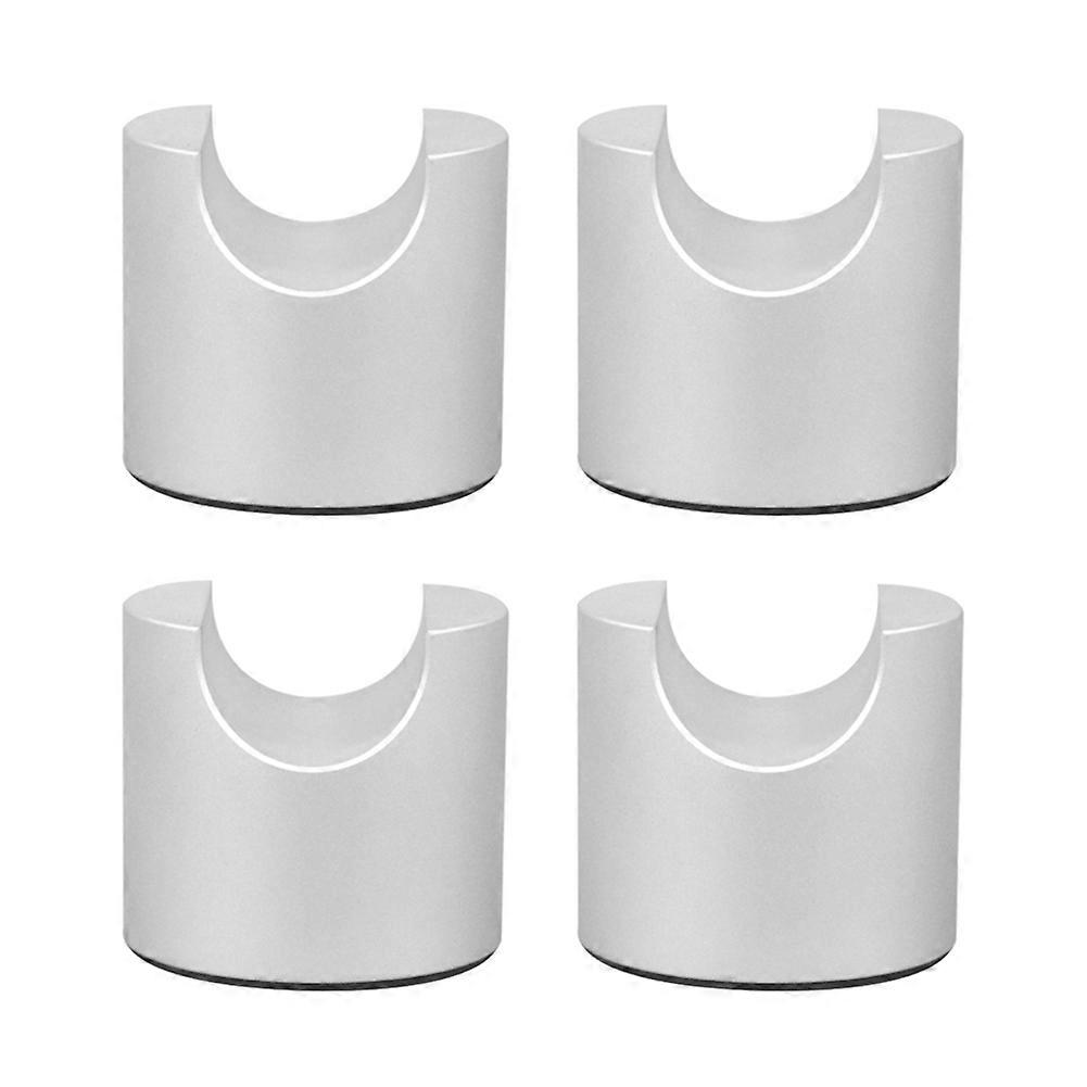 4pcs HIFI Cable Stand Booster Holder Support Frame Anti-Shock Foot Multi-Function Speaker Cable Trailing Pad Silver