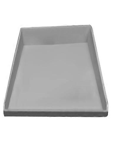 Silicone Mat for Mini Fridge 60x60cm - Grey Under Refrigerator Floor Protector with Raised Edge for Appliances