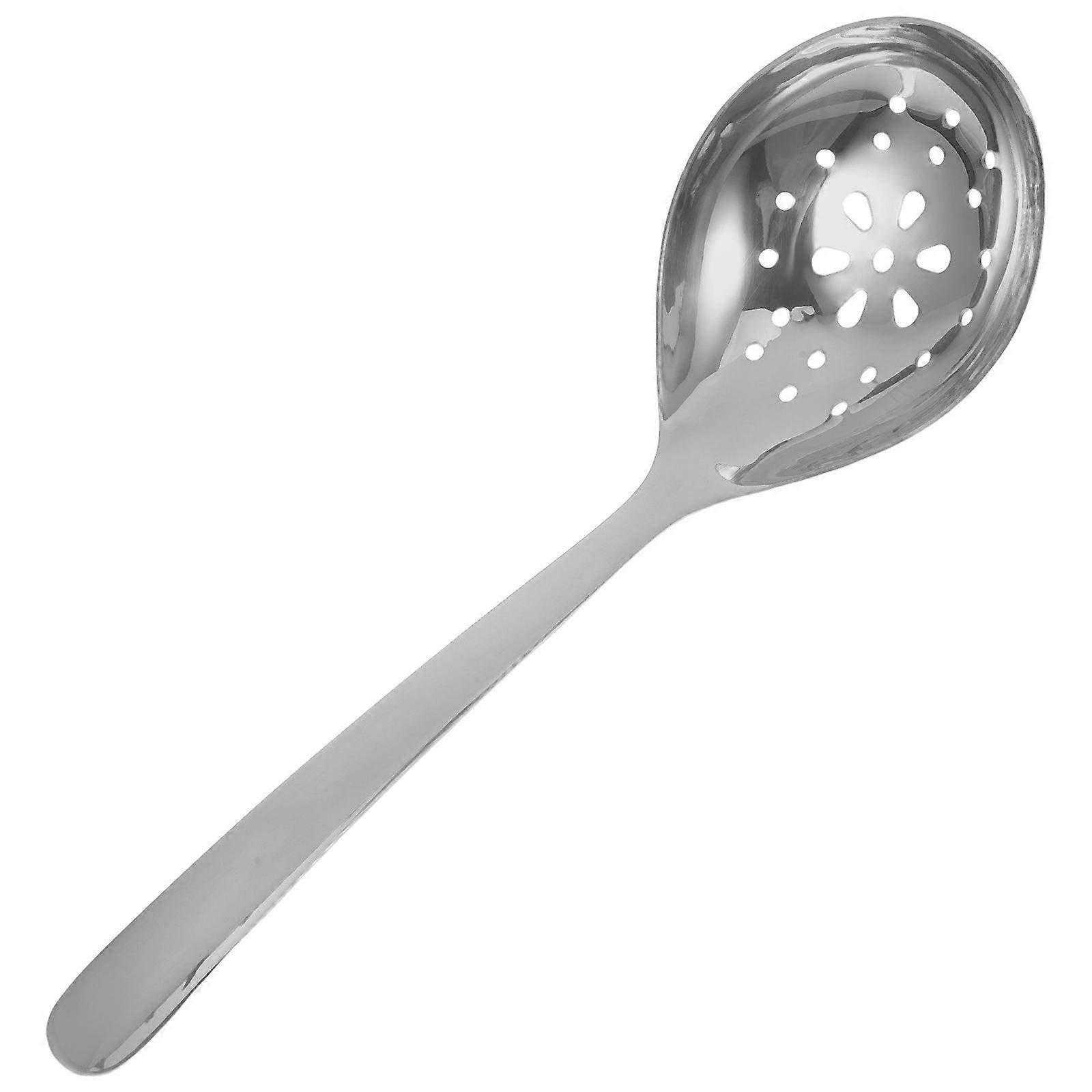 Leakproof Stainless Steel Slotted Spoon for Serving 1 Piece
