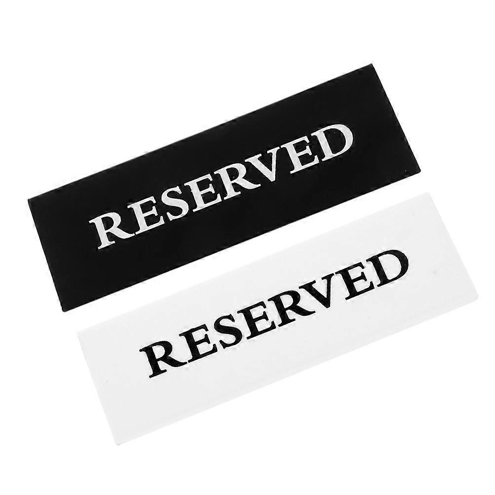 Acrylic Reserved Table Signs for Restaurant Reservation 2Pcs Set