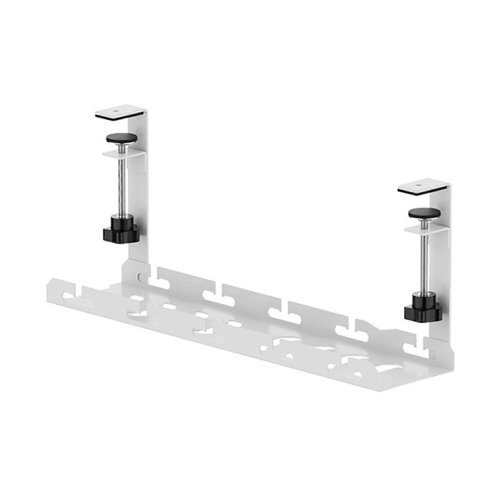 Under Desk Wire Holder Retractable Wires Tidy Rack Cable Management Tray Practical Cables Organizer Shelf for Students Multicolor