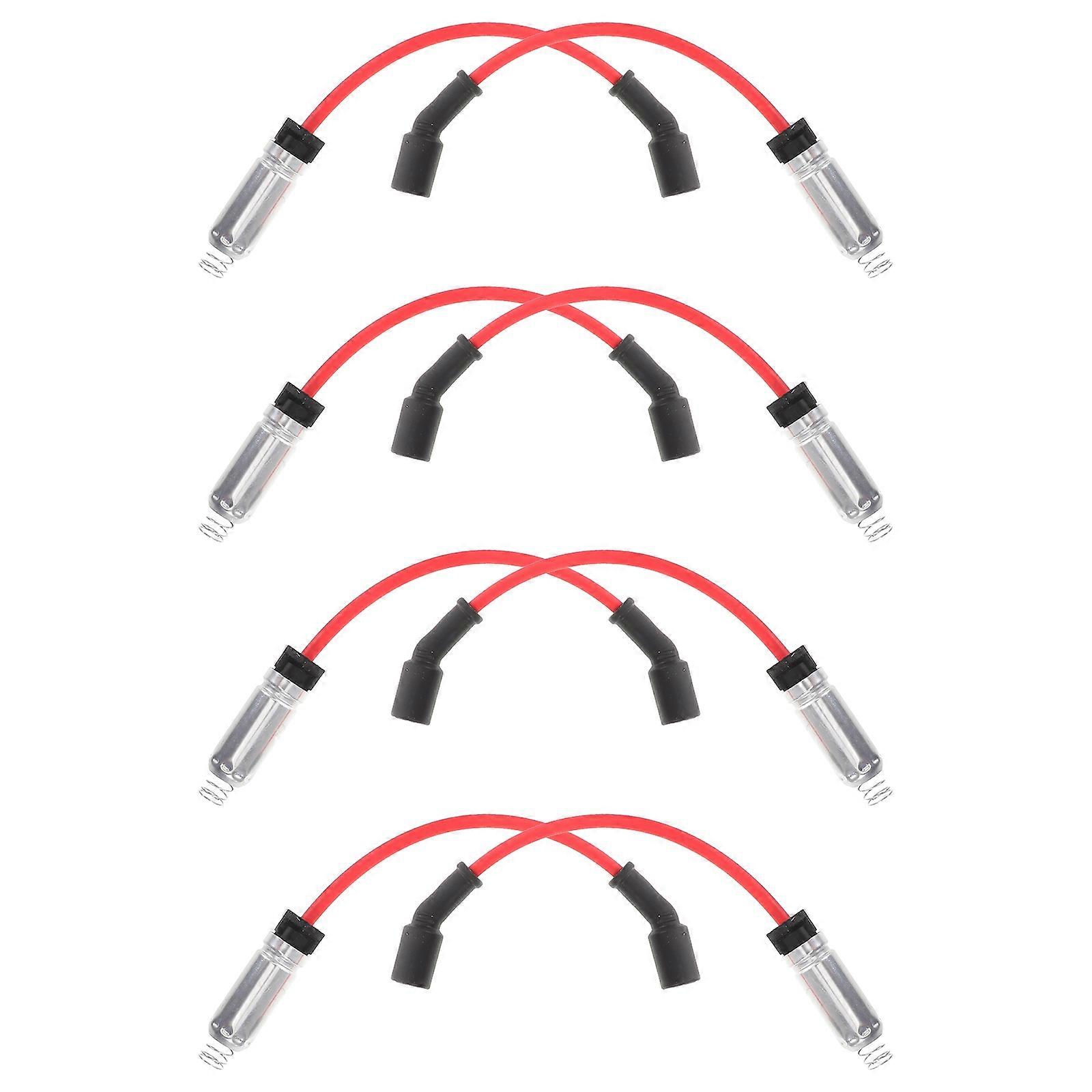 High Heat Spark Plug Wires Set for Ignition Boost 8Pcs Compatible with Chevrolet Engines