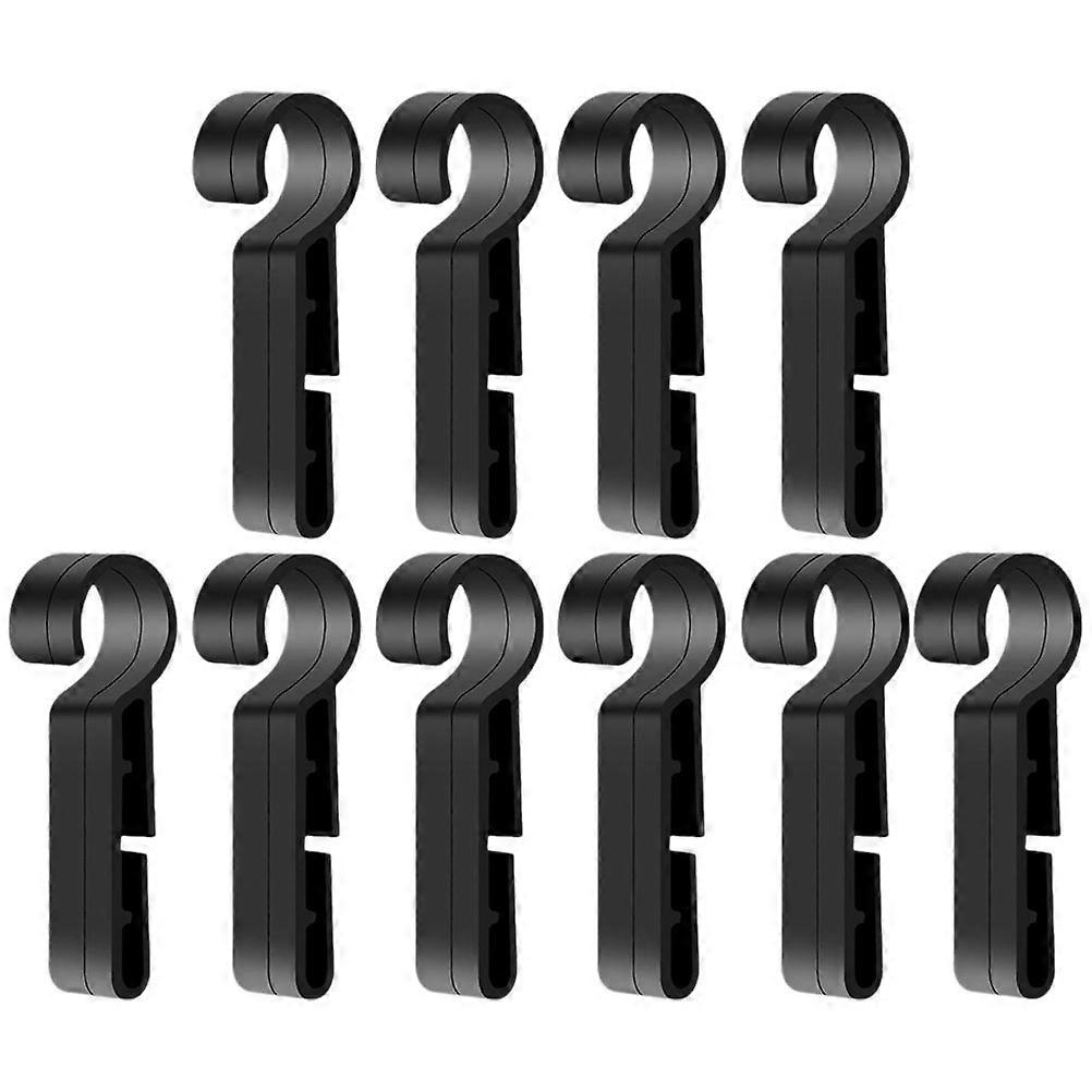 Hard Hat Light Clips Plastic Hook Clips Secure Cap Clip for Headlamp 24Pcs