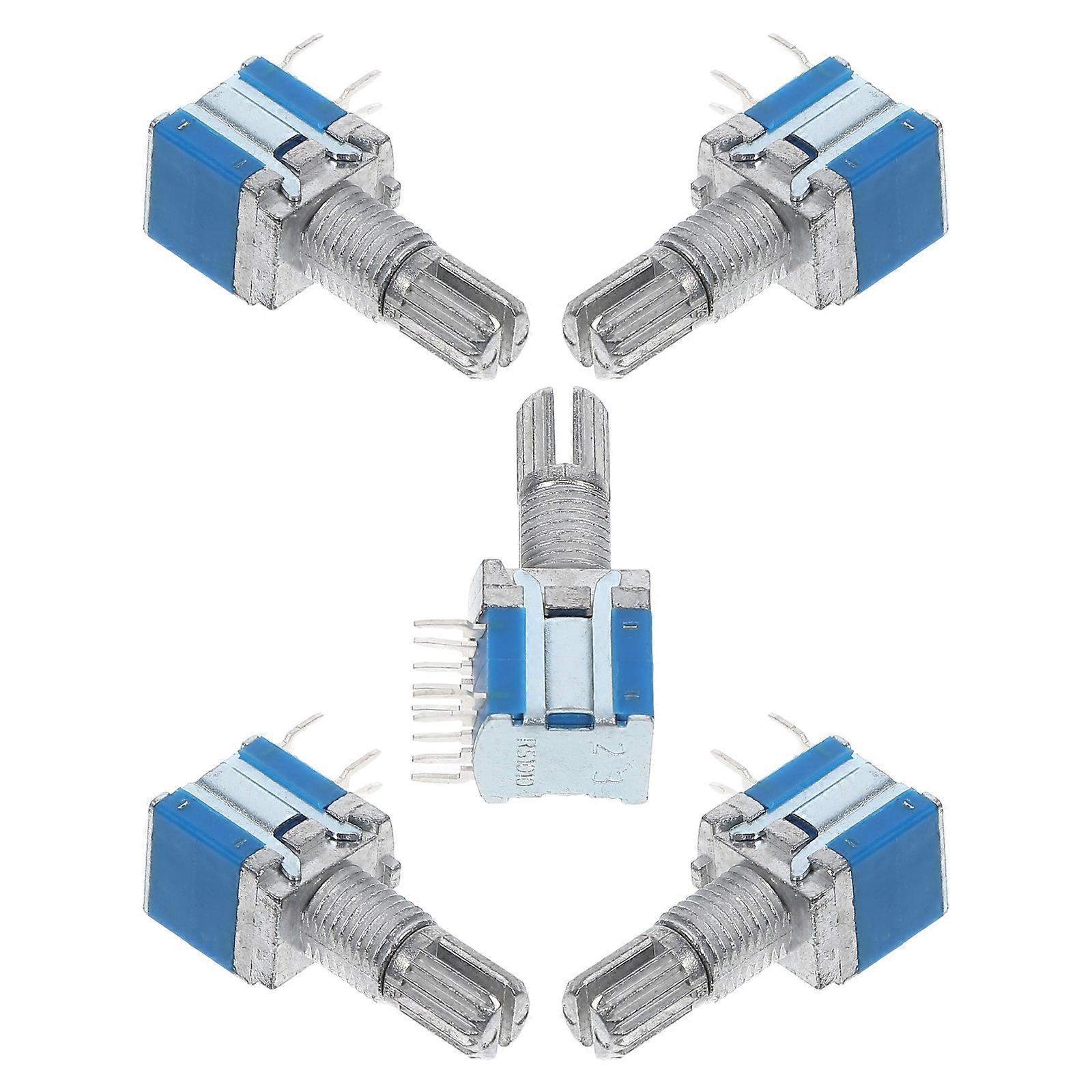Digital Potentiometer Mini Rotary Encoder for Appliance Use 5Pcs Pack