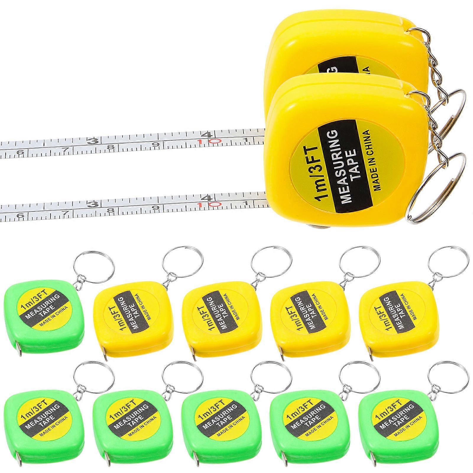 Tape Measure Tool Mini for Measuring Length 120Pcs Assorted Color Pack