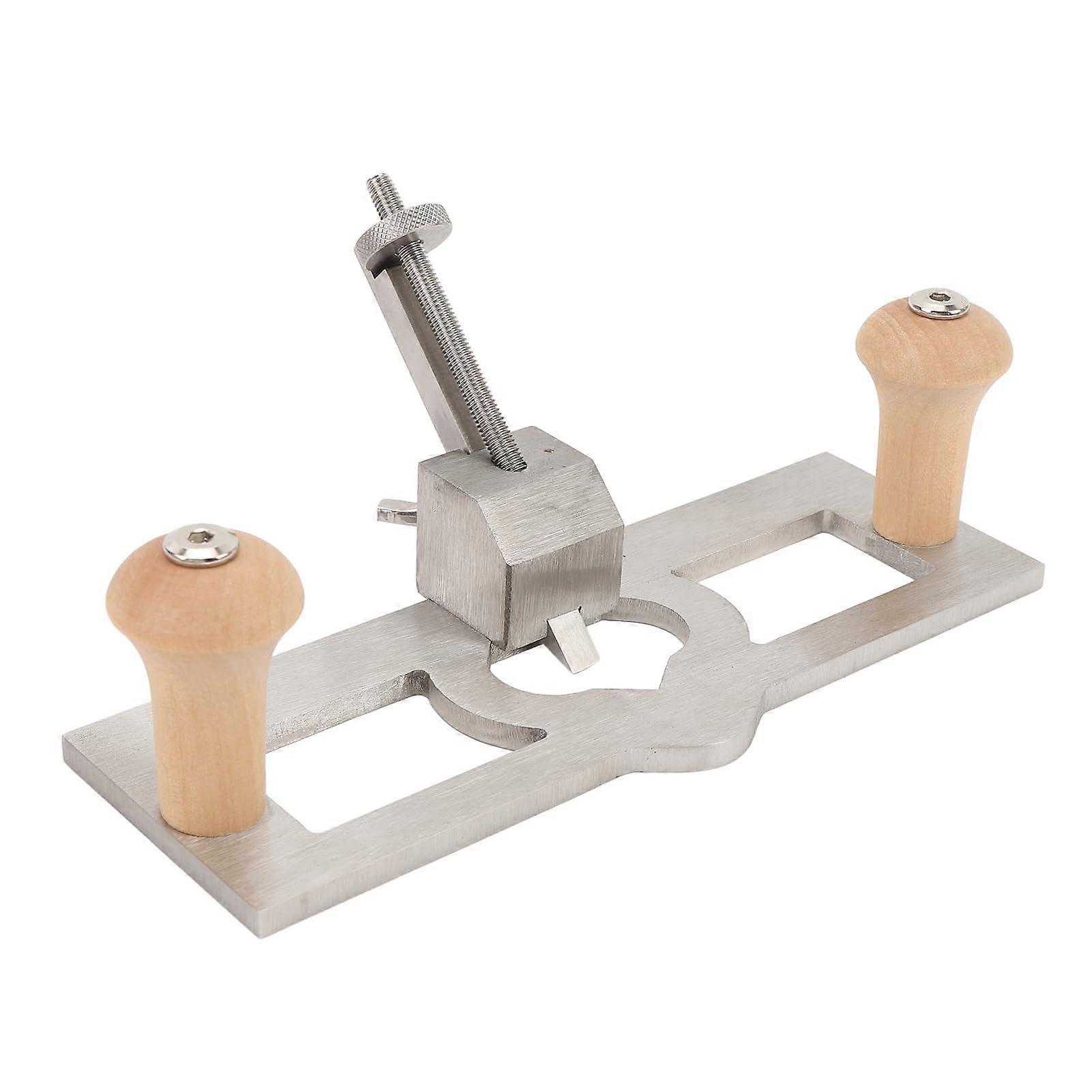 Adjustable Wood Hand Plane and Router Plane with Precision Depth Stop, Ergonomic Hardwood Handle