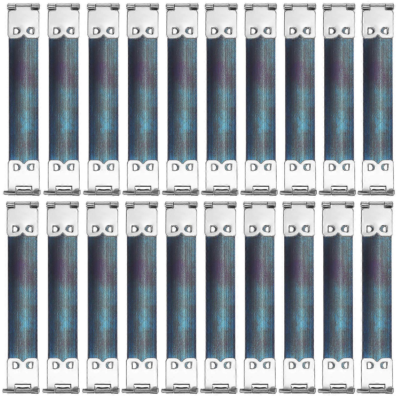 20pcs Purse Frame Hinges Spring Clips Metal Internal Flex Frames Purse Accessories
