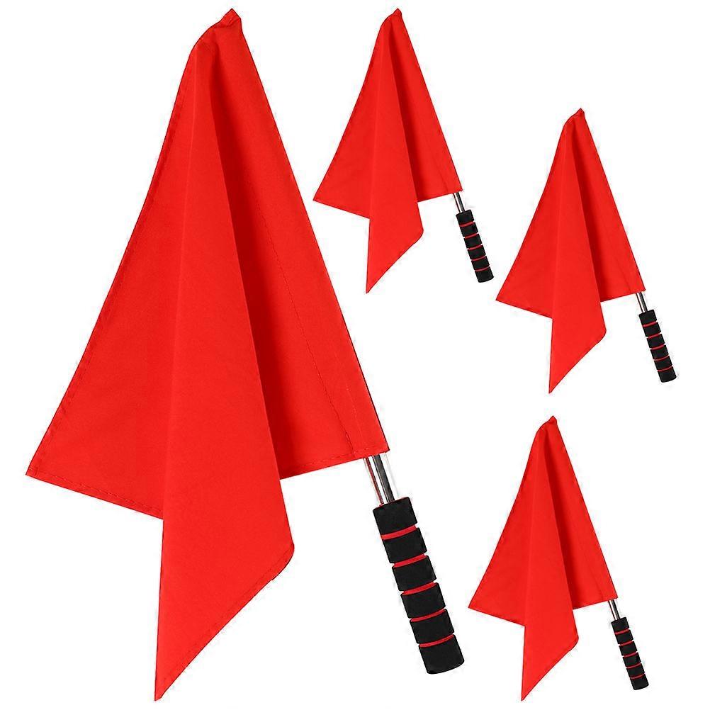 Referee Warning Signal Flags 12 Pcs Elongated Handle Identification Flags For Athletes Events