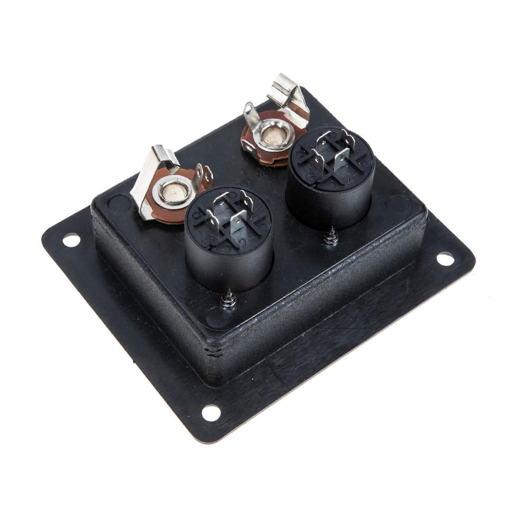 MultiFunctional Loudspeaker Terminal Wiring Board For Stage Use Replacement Connector Easy Installation Black Finish