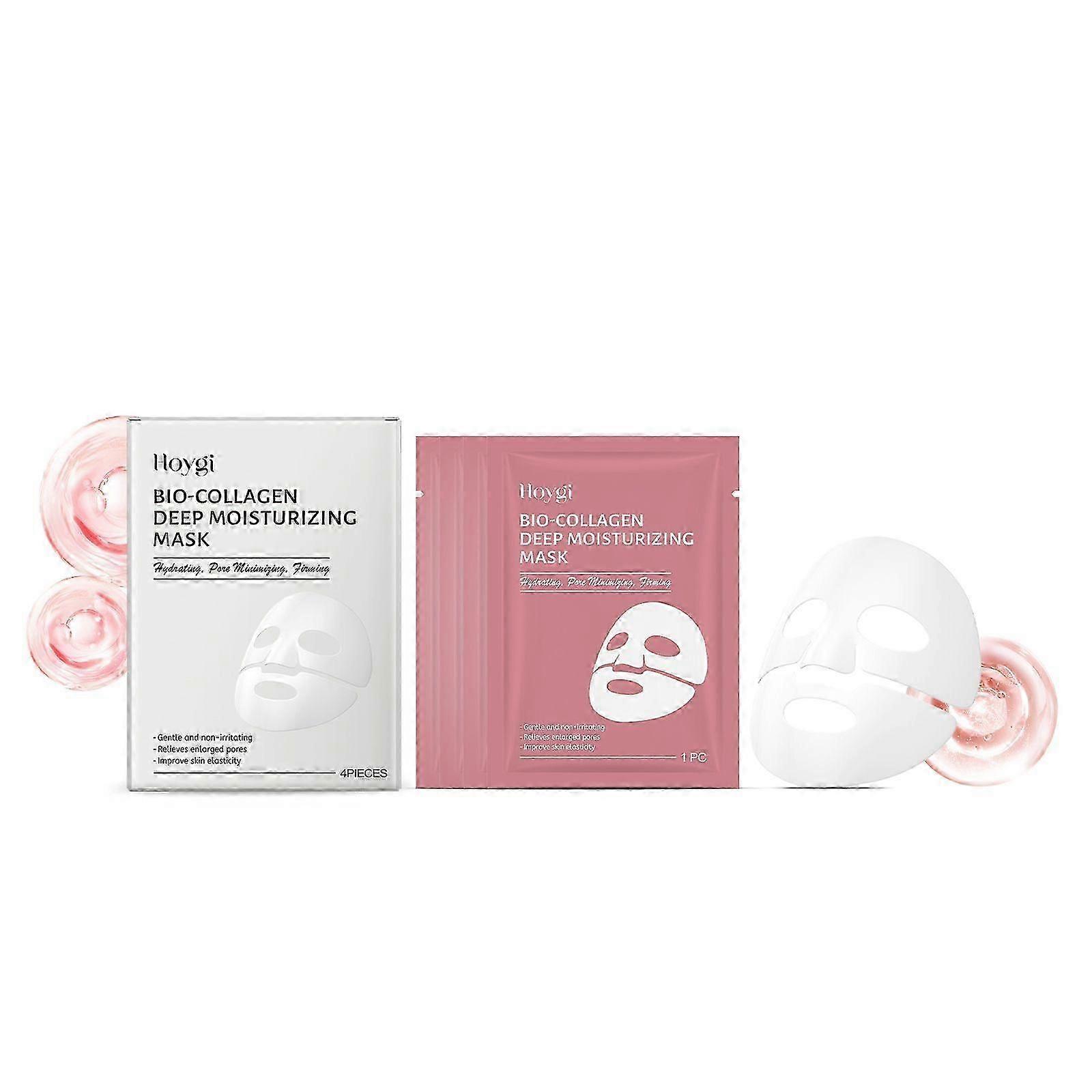 Hydrating Collagen Mask Set - Brighten, Tighten & Reduce Fine Lines, 4 Pieces