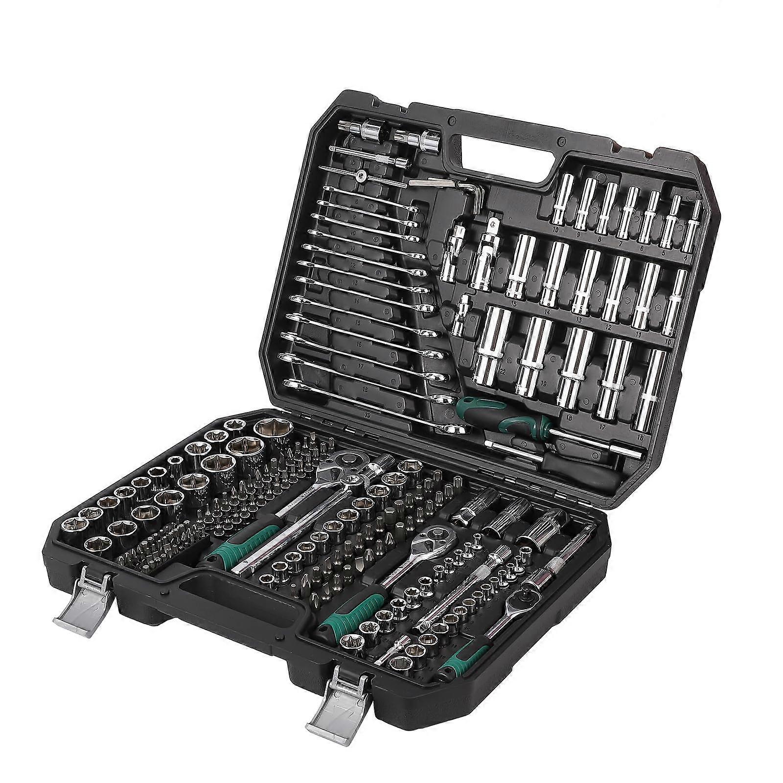 216 Piece Mechanics Tool Set with Socket Kit, Chrome Vanadium,  Torque, Durable Case