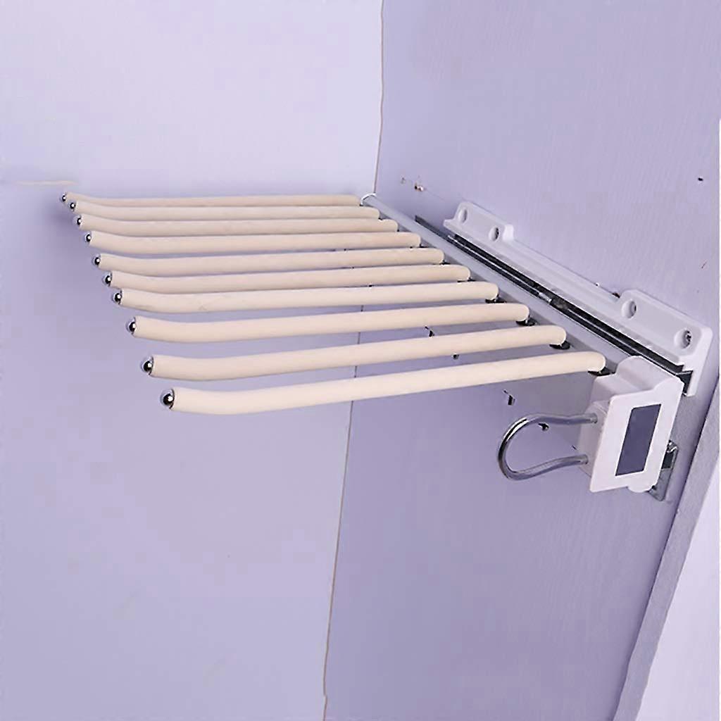 Pull Out Pants Hanger Rack for Wardrobe, SpaceSaving Organizer Holds 10 Pairs Wrinkle
