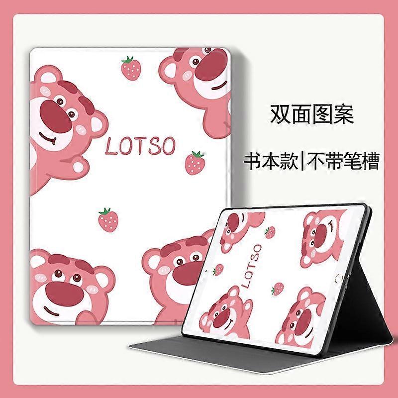 Stylish Case For Ipad 10 Books Multiple Strawberry Bears No2864