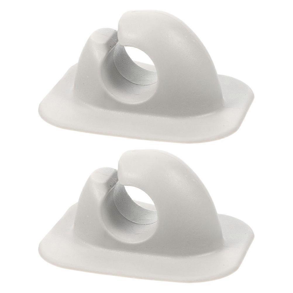 Professional Kayak Paddle Holder Clips for Oar Storage 1Pair White