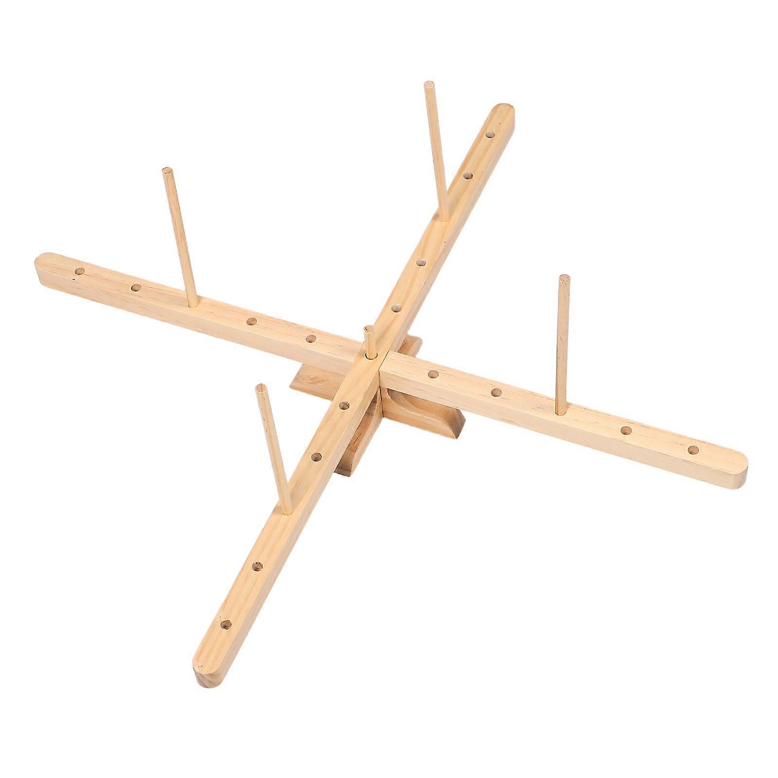 Wood Yarn Holder for Yarn Winding Rotatable Swift Essential Tool