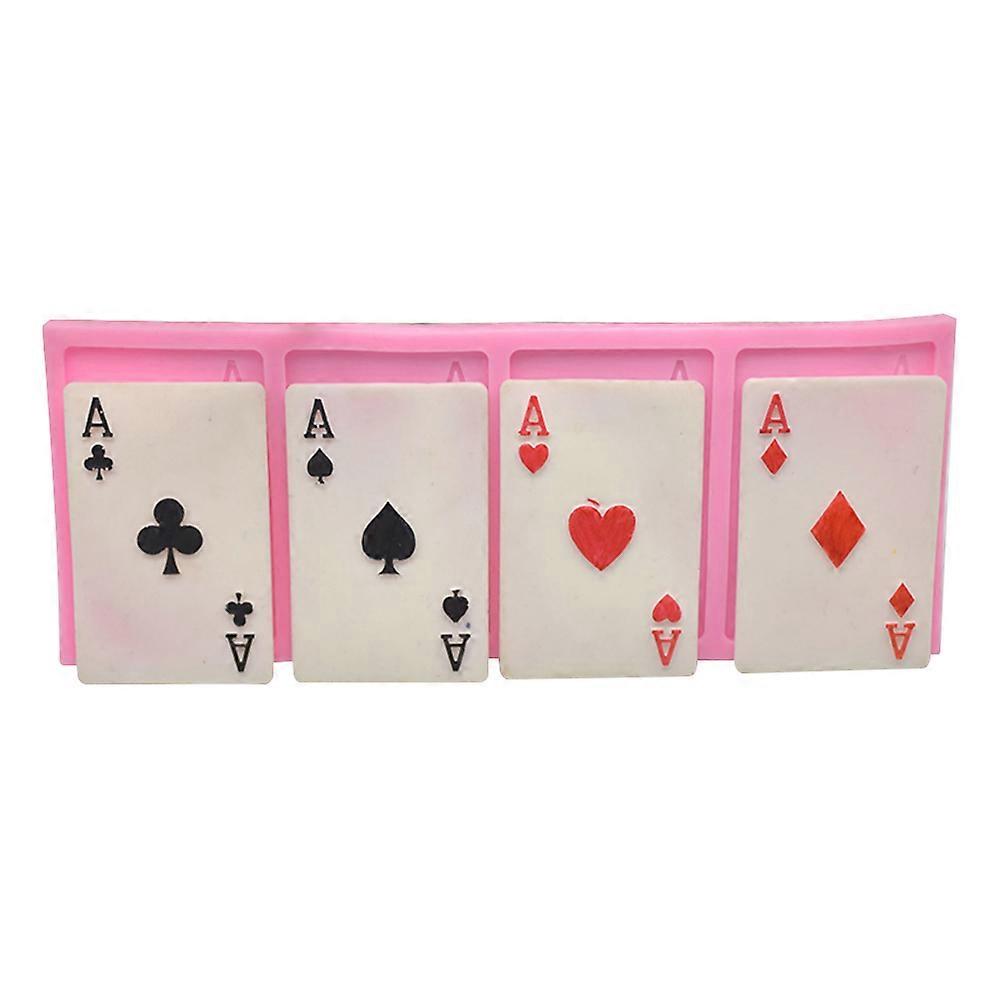 Poker Mold DIY Poker Shape Silicone Mold for Baking Use