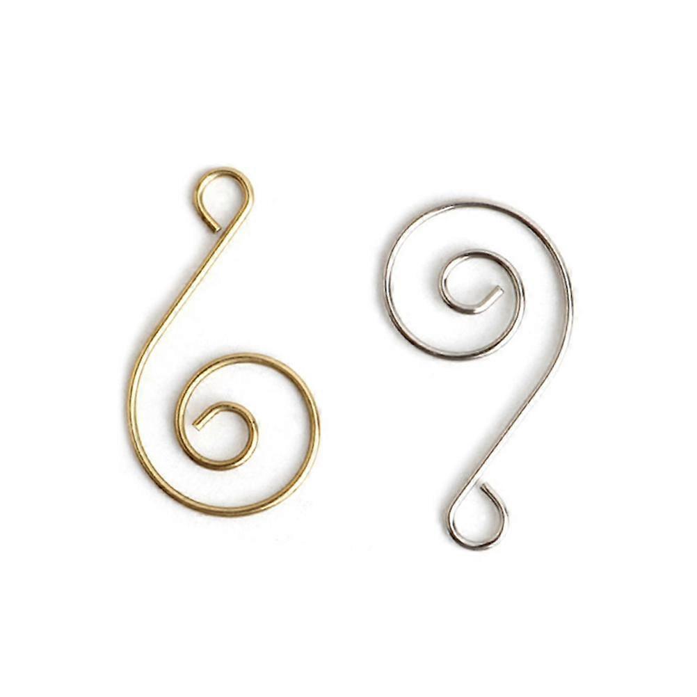 S Shaped Hooks for Hanging 50Pcs Silver Christmas Decorations