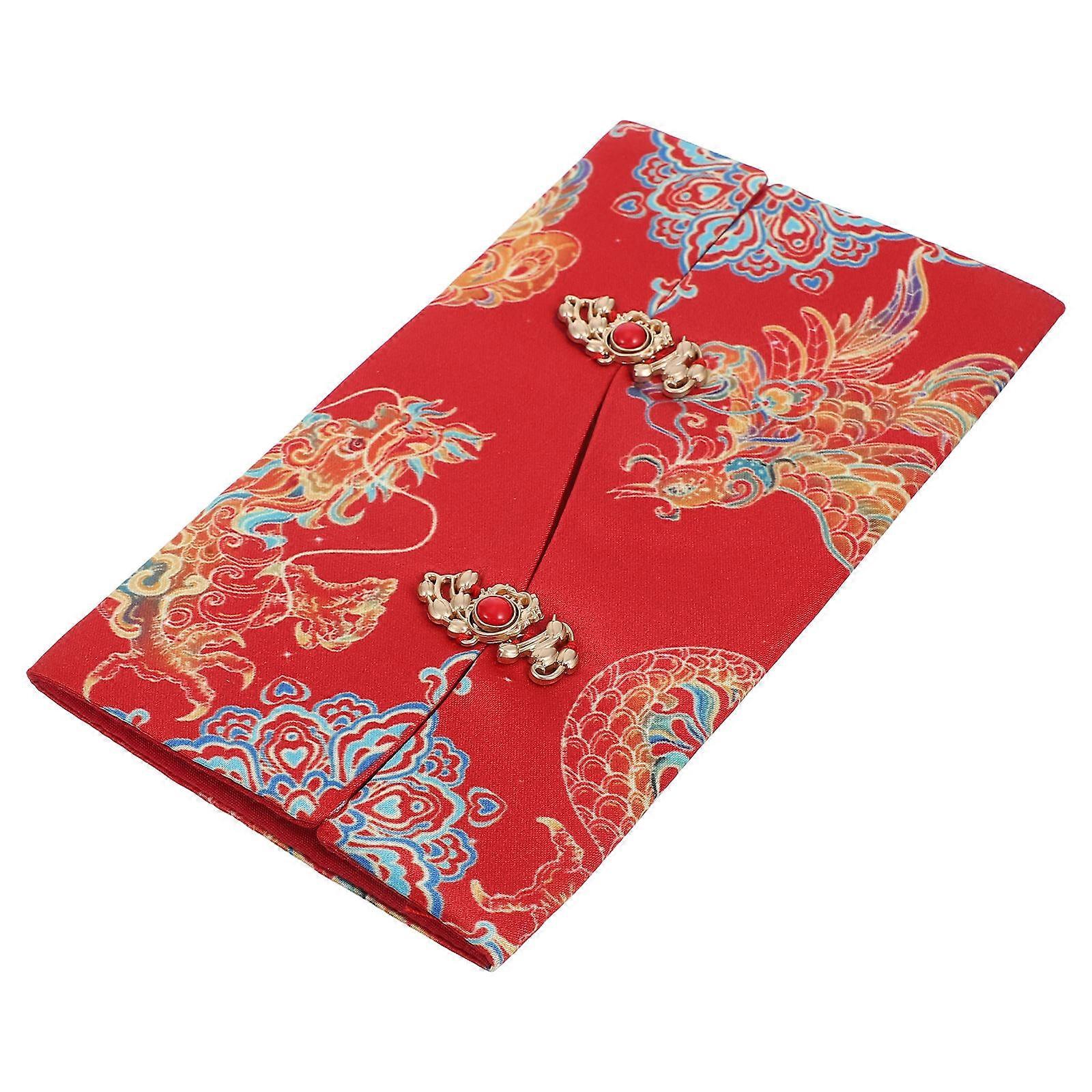 Chinese Red Envelopes Dragon and Phoenix Pattern for Lucky Money