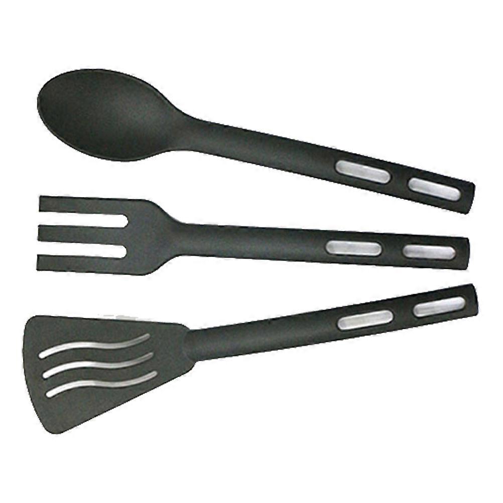Children Nylon Kitchenware Outdoor Tableware 3Sets Portable Plastic Spades Forks Spoons