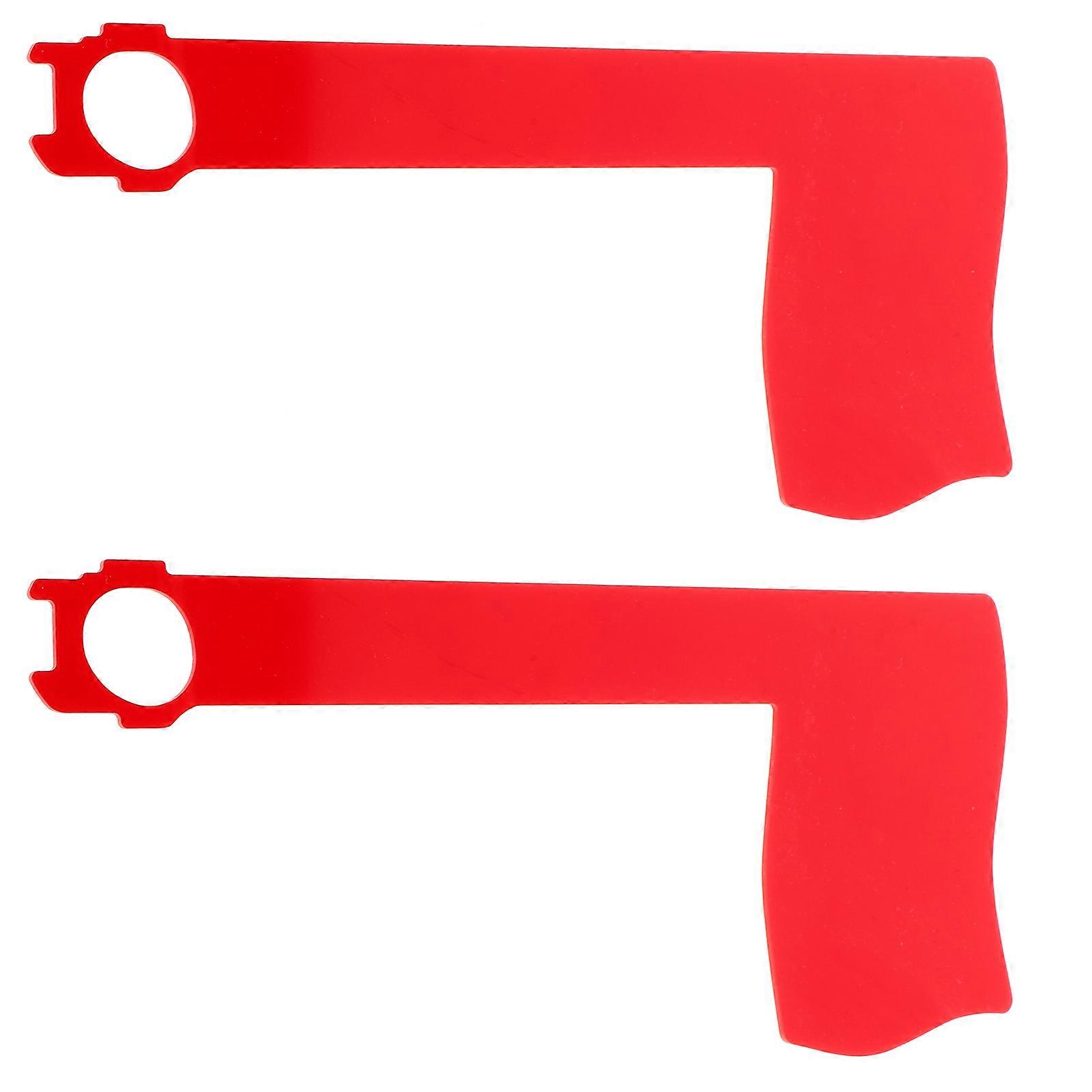 Acrylic Universal Mailbox Flag Red Color for Replacement 6Pcs Set