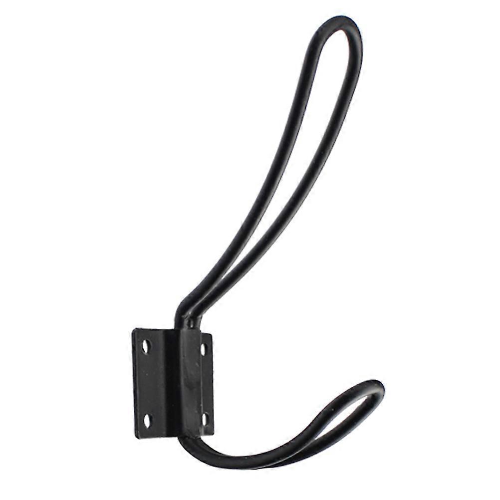 Rustic Coat Rack Hooks Heavy-Duty Wall-Mounted Black 10Pcs