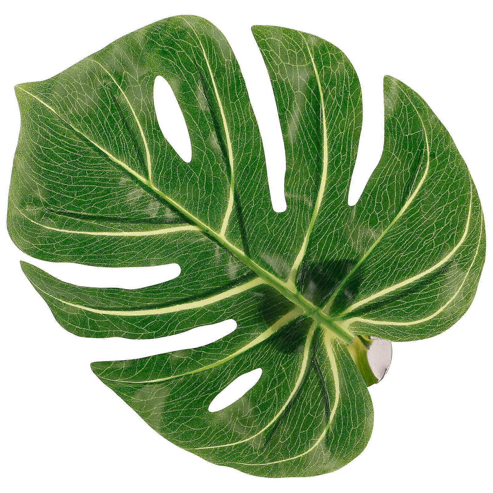 Artificial Monstera Leaf Curtain Tiebacks Buckle for Home Decor