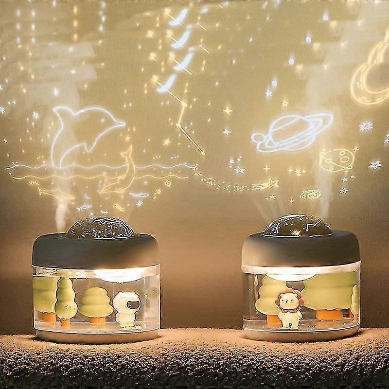 Multifunctional rotating large-capacity mini usb wireless projection humidifier 25-26