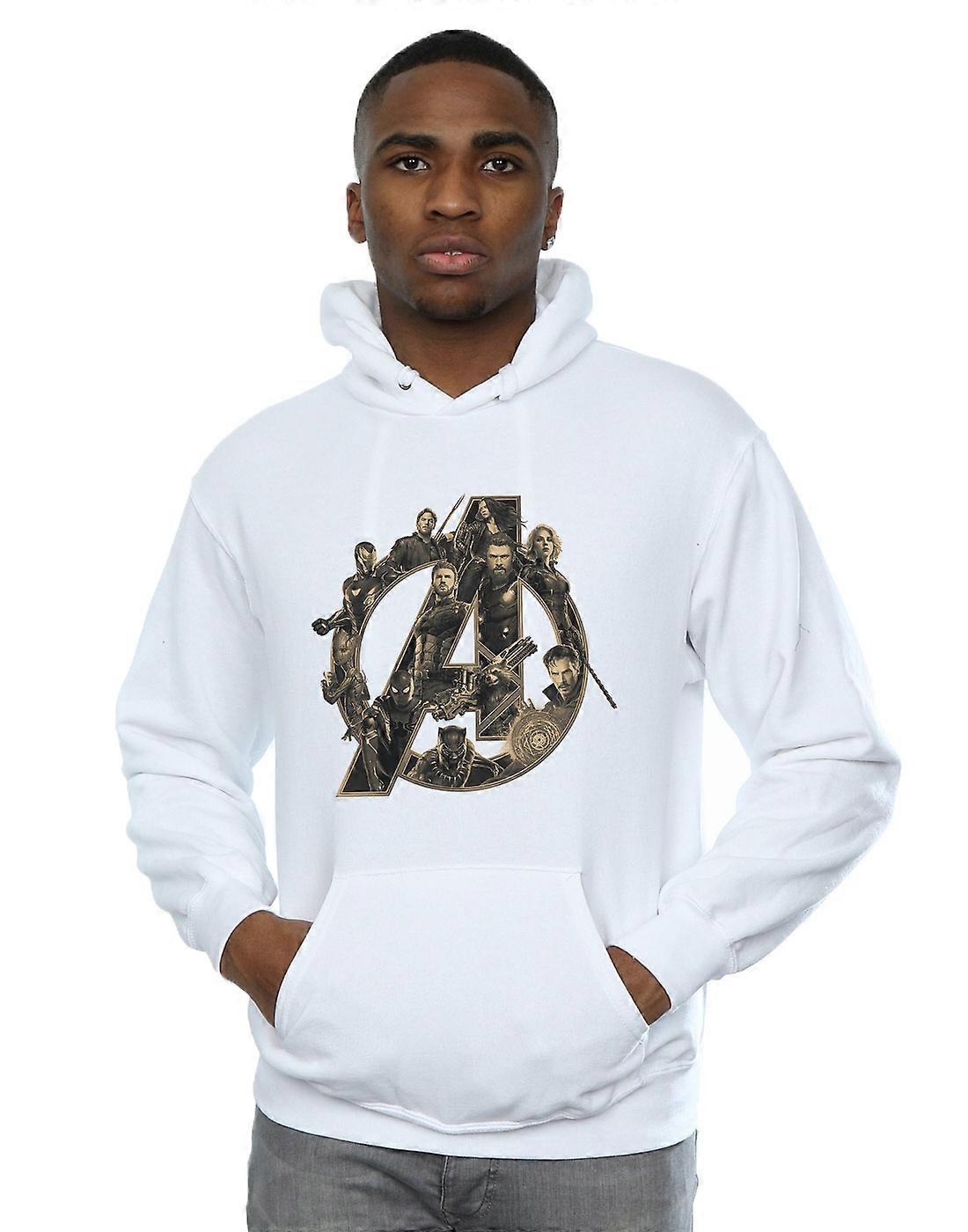 Marvel Men's Avengers Infinity War Marvel Logo Hoodie