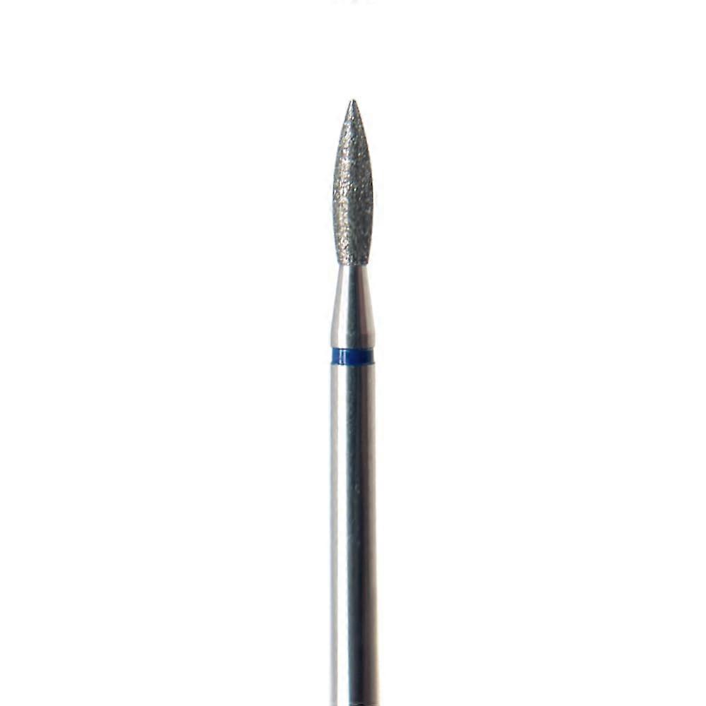 Flame Shape Medium Grit Diamond Nail Drill Bit for Precision Cuticle Shaping Manicure Pedicure