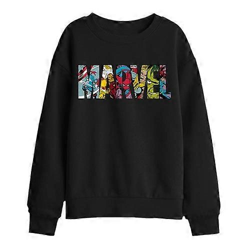 Marvel Childrens/Kids Characters Logo Sweatshirt