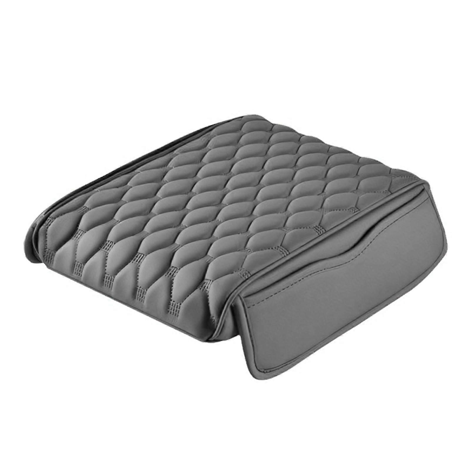 Car Armrest Pad with Ergonomic Height Extender and Multifunction Storage Bag for Long Drives