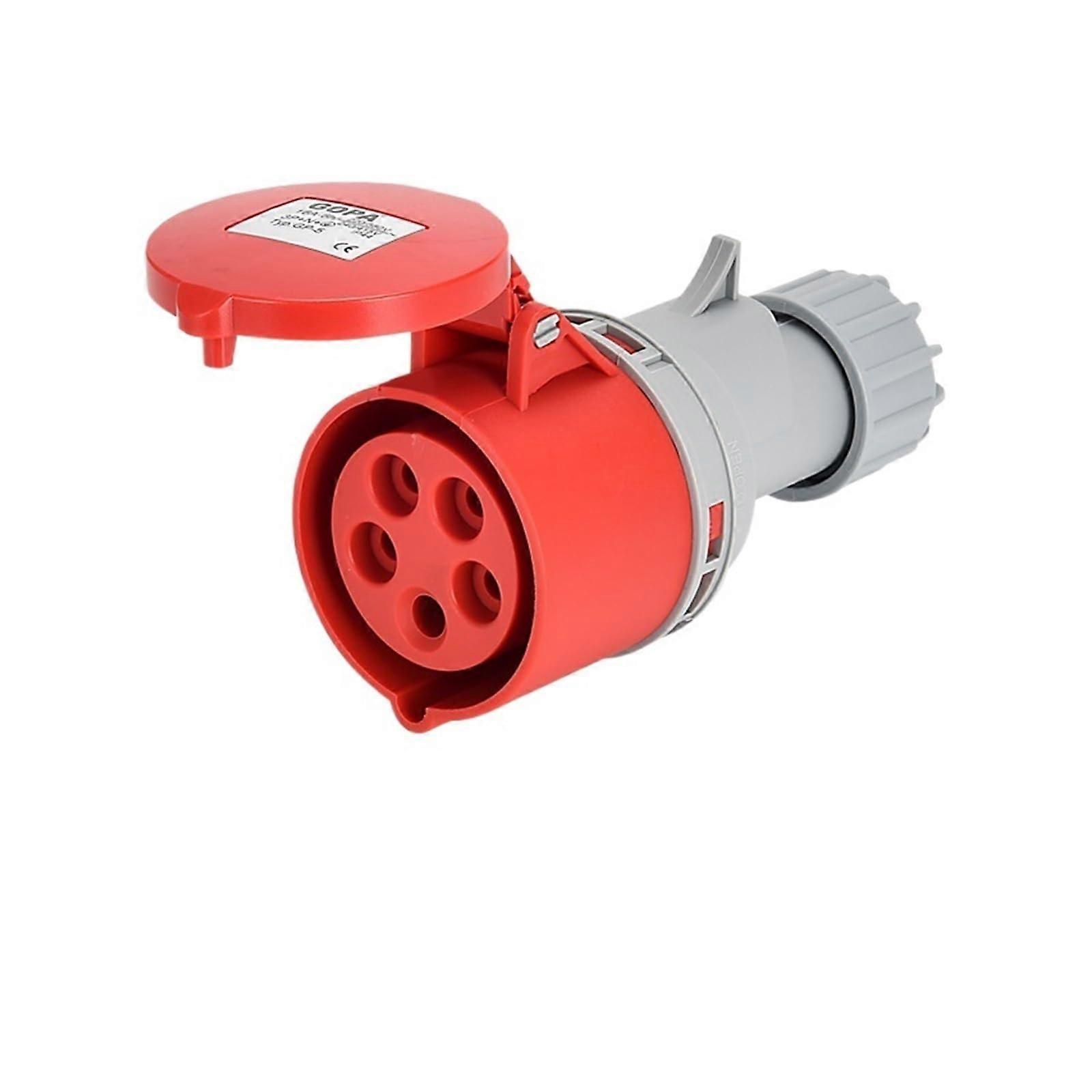 IP44 Industrial Waterproof Socket Connector 5 Pin 32A MultiPhase Power Coupler 220V415V