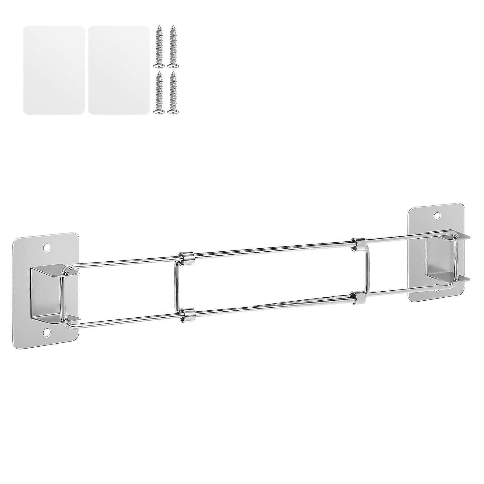 RV Storage Bar Adjustable Shower Shelf Space Saving Waterproof Corner Rod for Camper Bathroom