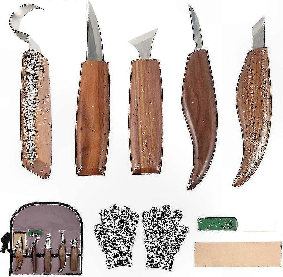 10Pcs Hook Carving Tool Set for Woodworking and Sculpting Projects