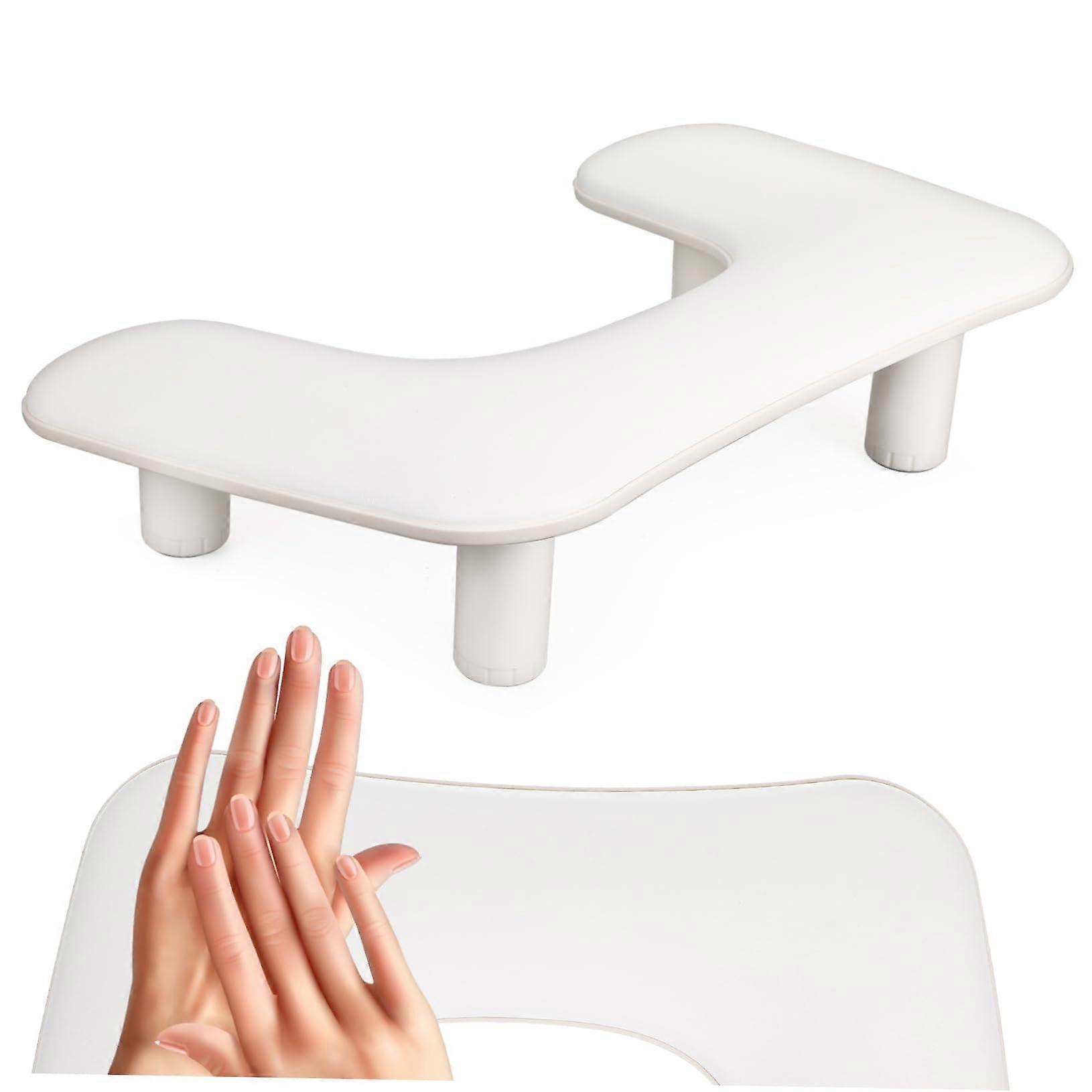 Nail Arm Rest Stand with Ergonomic UShape Support for Comfortable Manicure and Salon Use