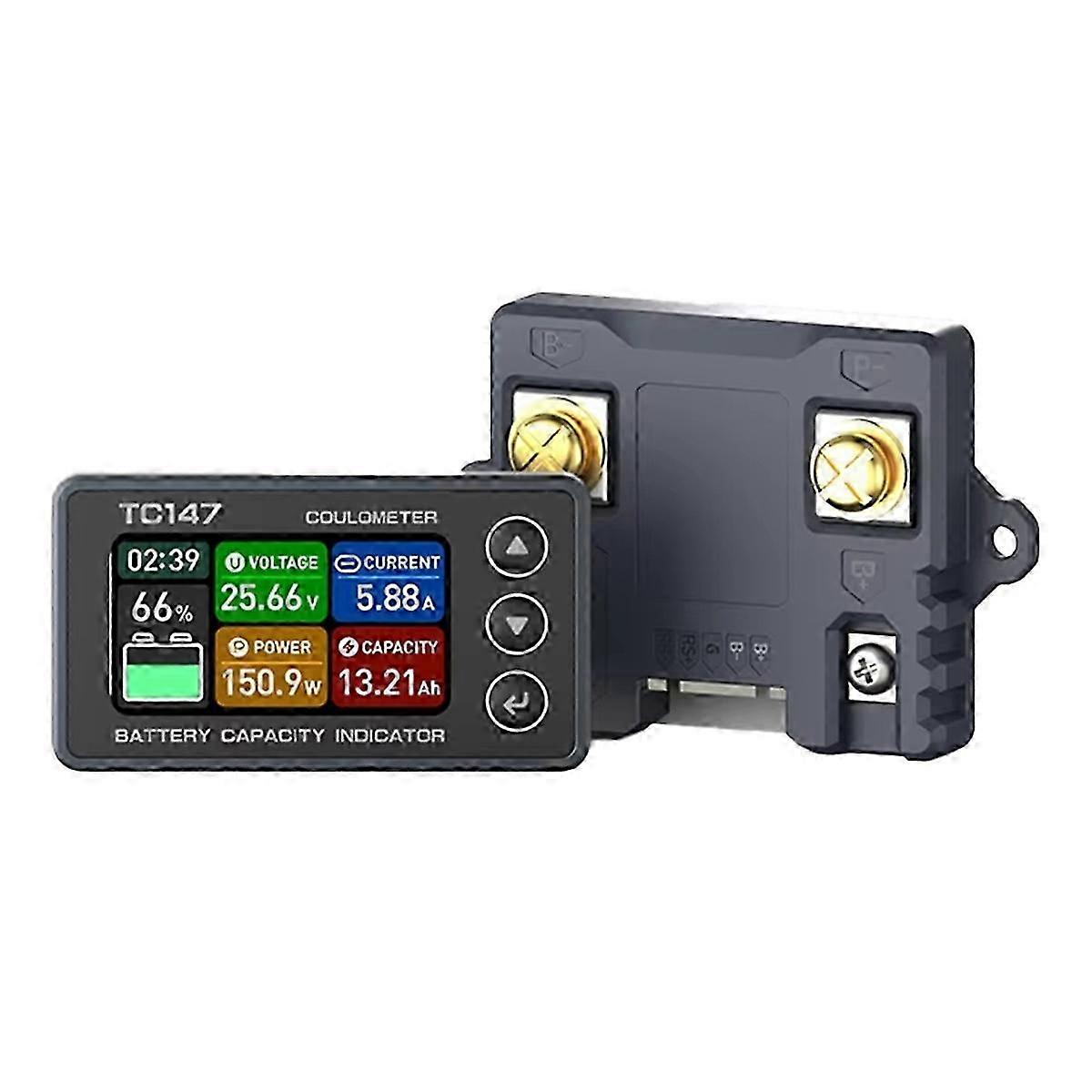 TC147 High-Precision Color Screen Coulomb Meter Battery Voltage and Current Meter