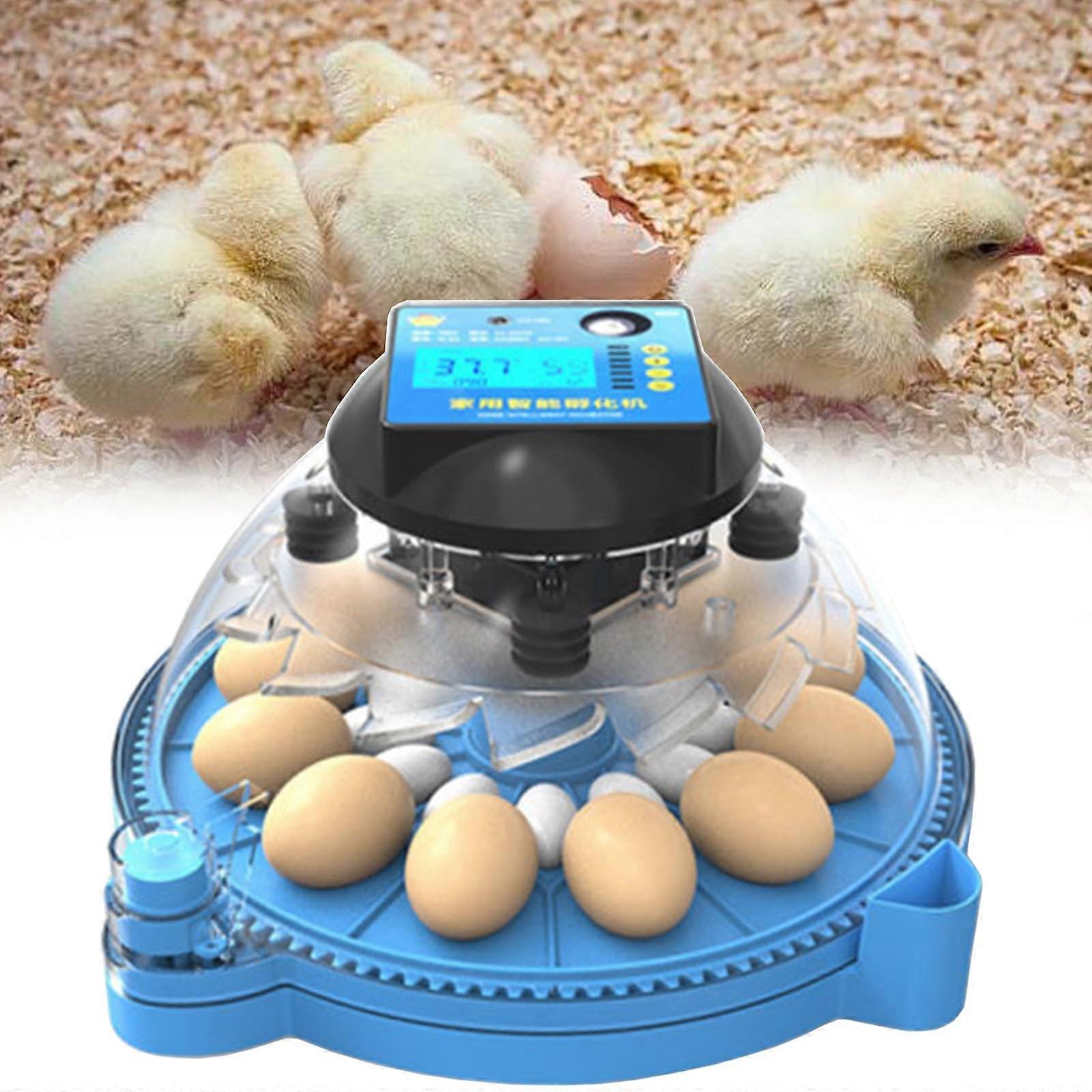 Automatic Egg Incubator 12/24/48 Eggs with LCD Smart Control, 360° Turning and Dual Power