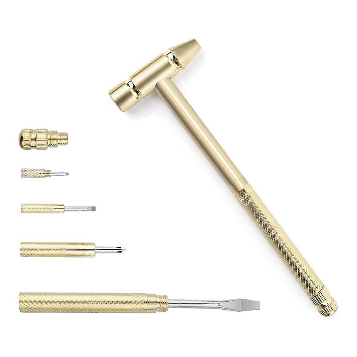 Anti-Rust Copper Hammer and Screwdriver Hand Tool, Screwdriver Hammer