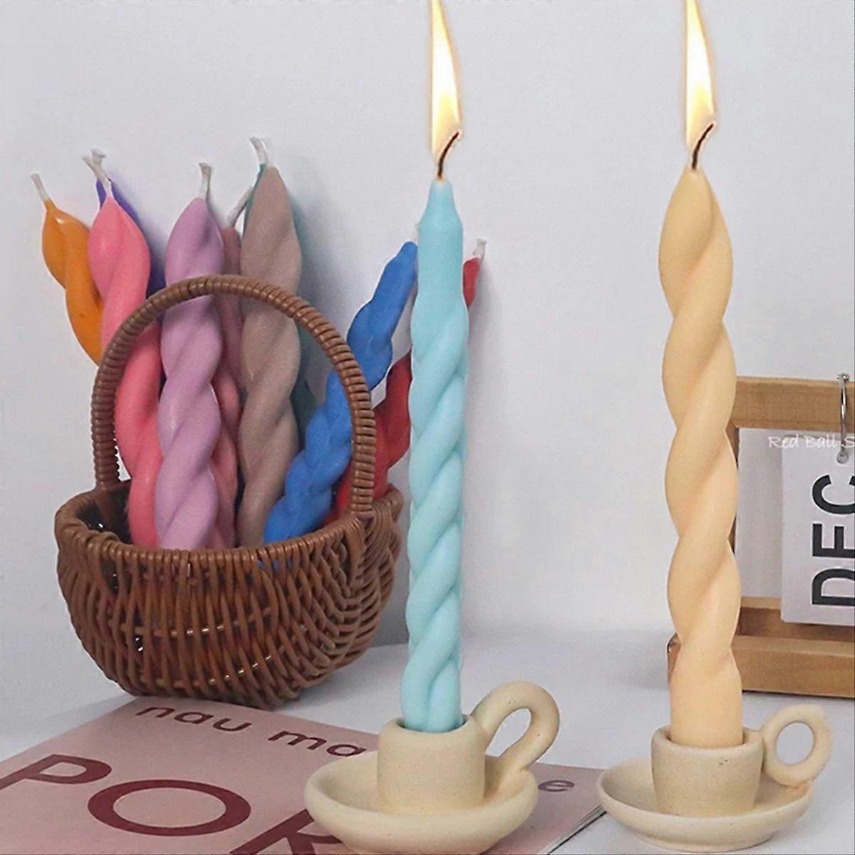 2PCS DIY Long Strip Church Candle Silicone Mold