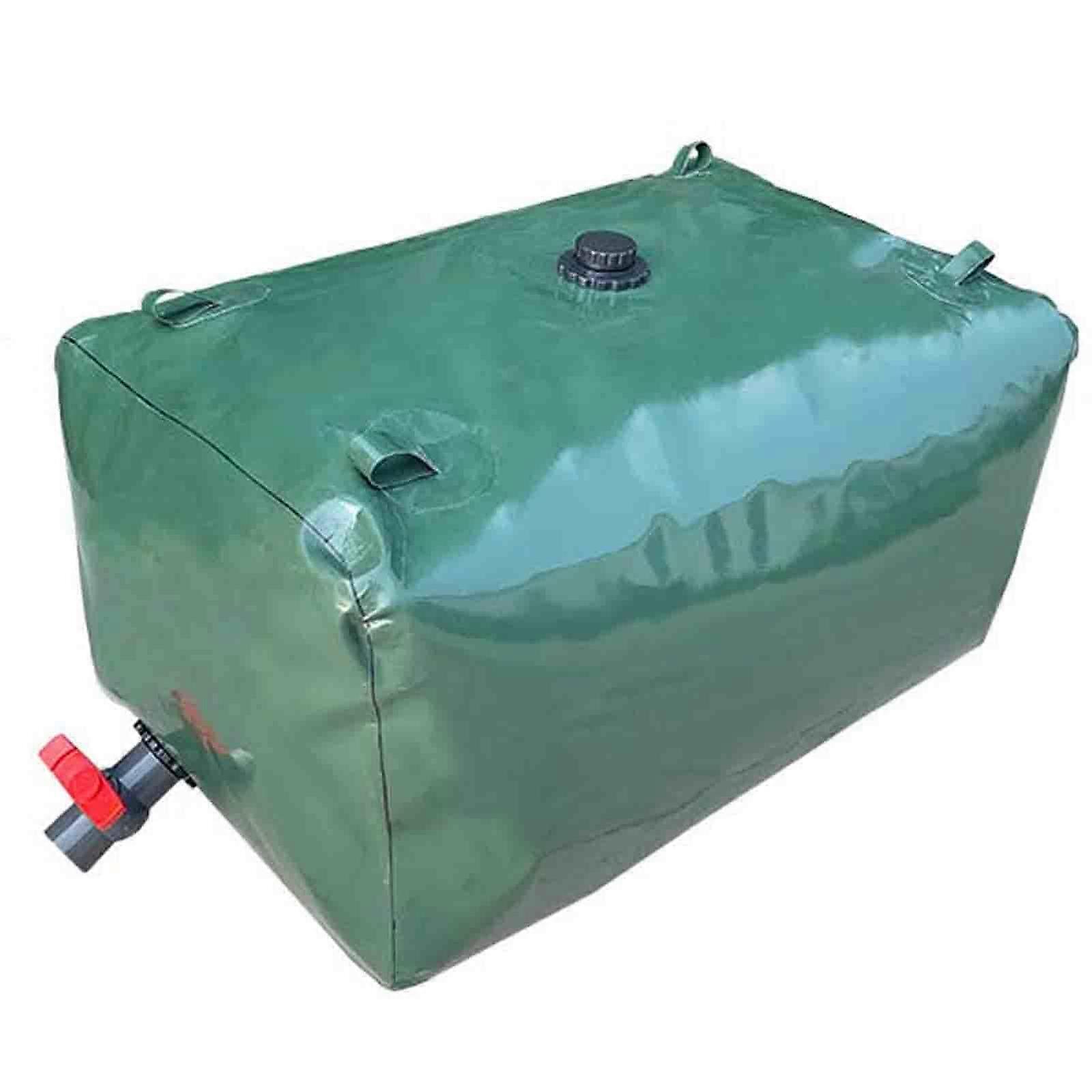 700L Collapsible Water Storage Tank with Faucet, Foldable Lightweight Container for Camping