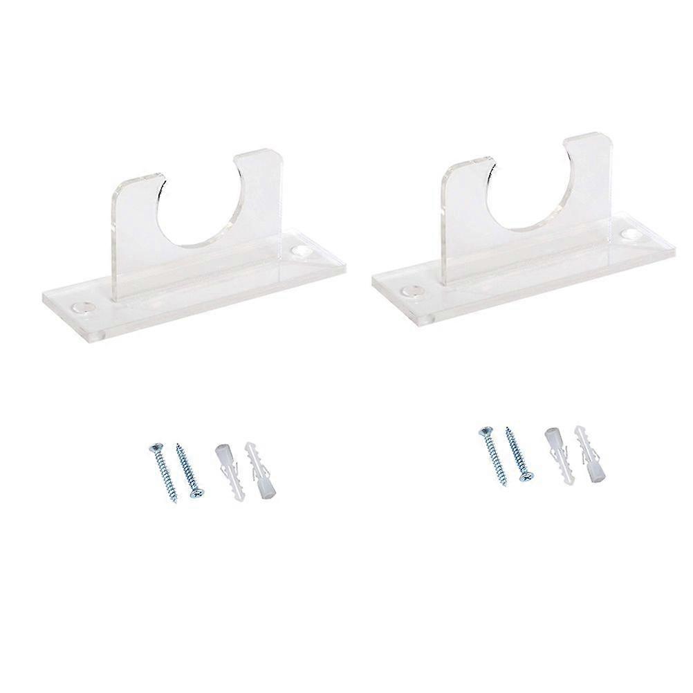 2 Pcs Wall Baseball Bat Racks Softball Brackets Acrylic Bat Display Stands