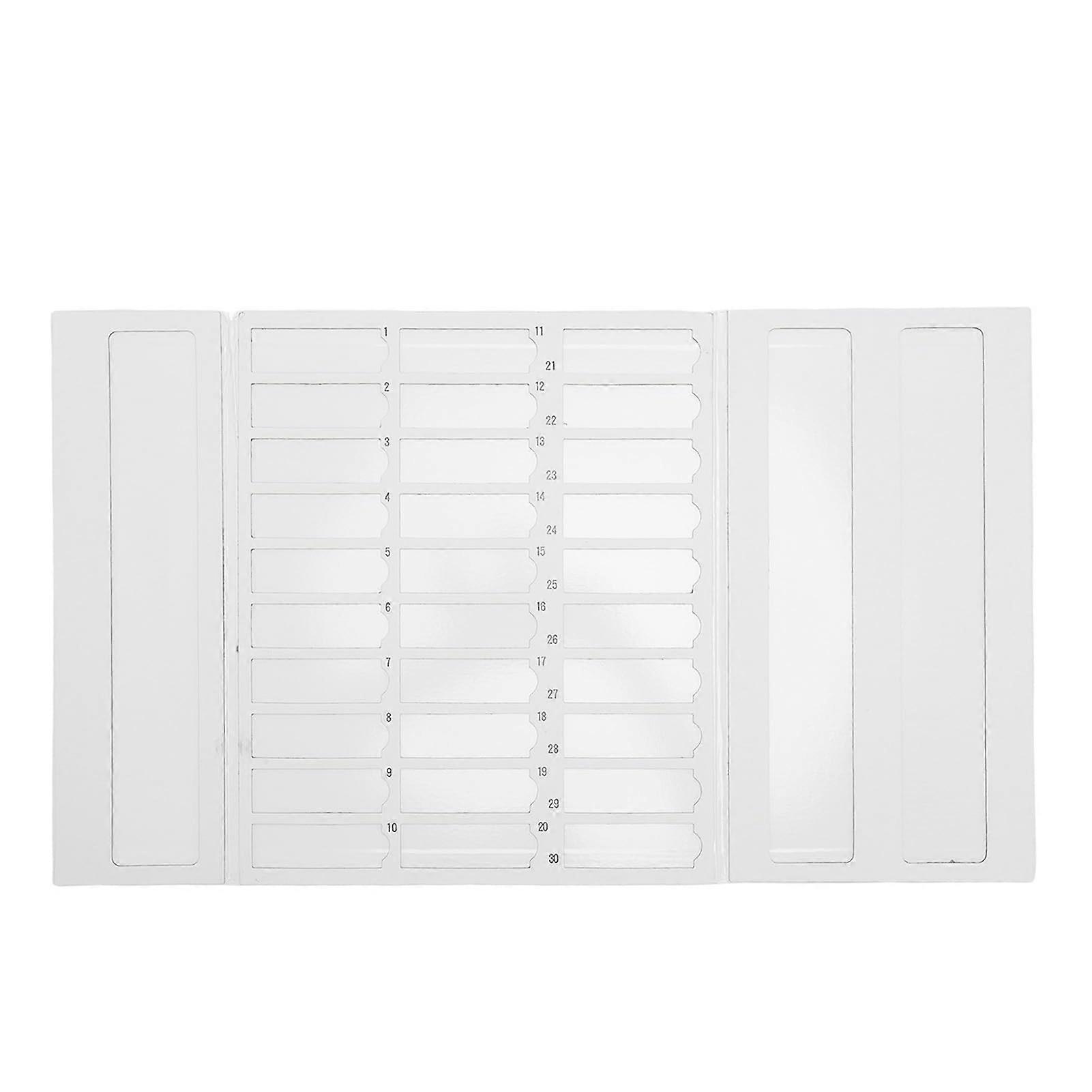 Microscope Slide Storage Tray with Numbered Slots, Foldable Cardboard Holder, 30 Capacity Stackable for Lab