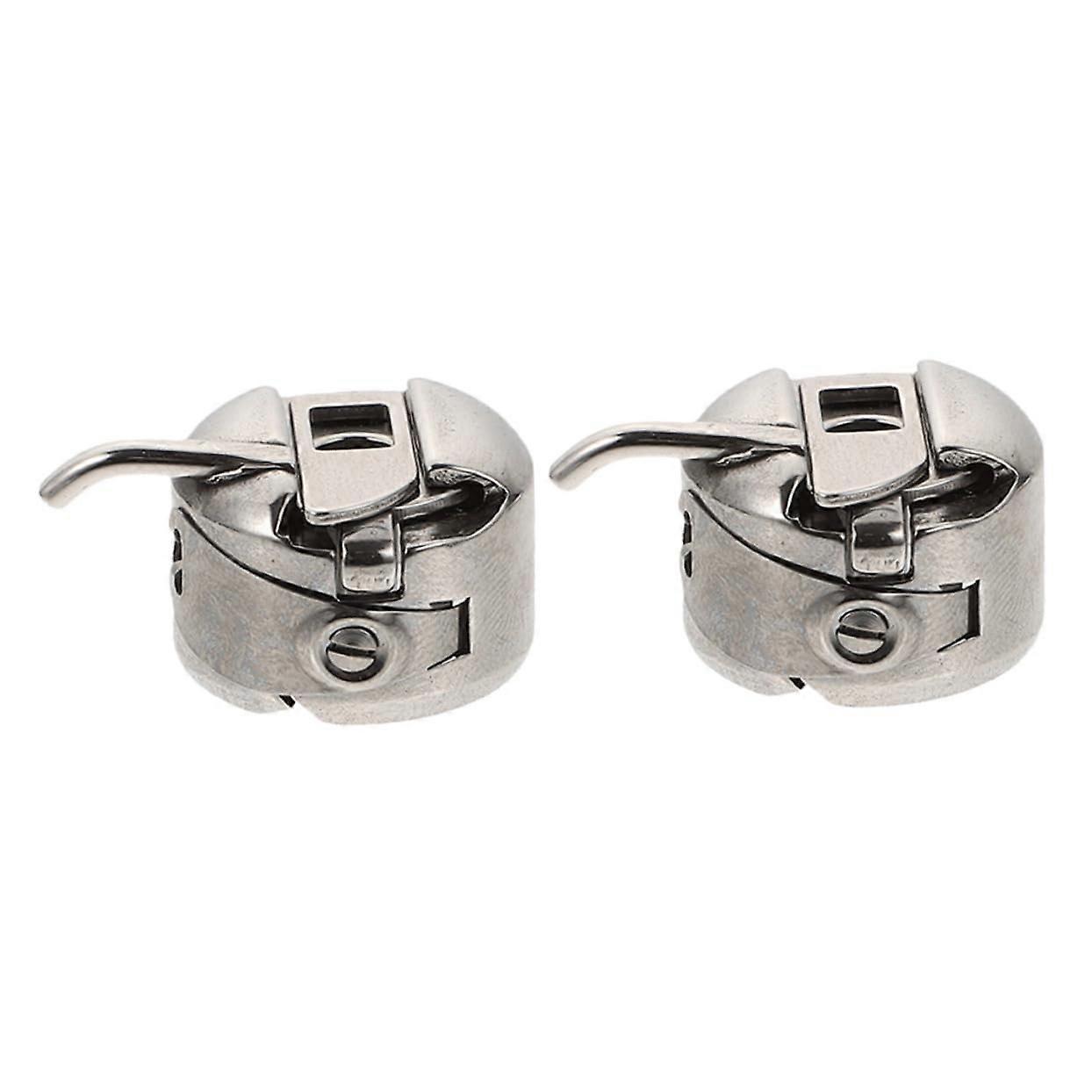 Bobbin Case 2pcs Replacement for Industrial Sewing Machines Prevents Thread Knotting and Ensures Consistent Stitch Quality