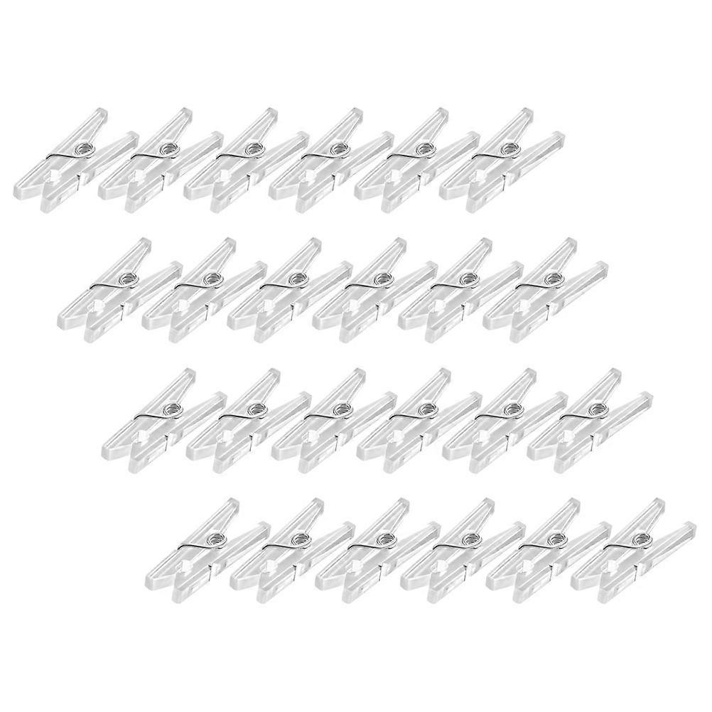 Plastic Clip 100Pcs Mini Clothespins For Laundry Clipping Paper General Users Versatile Functionality