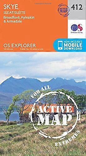 OS Explorer Map Active (412) Skye - Sleat (OS Explorer Active Map)