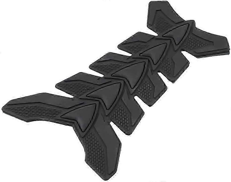 3D Gel Motorcycle Gas Tank Protector Pad Sticker, Black