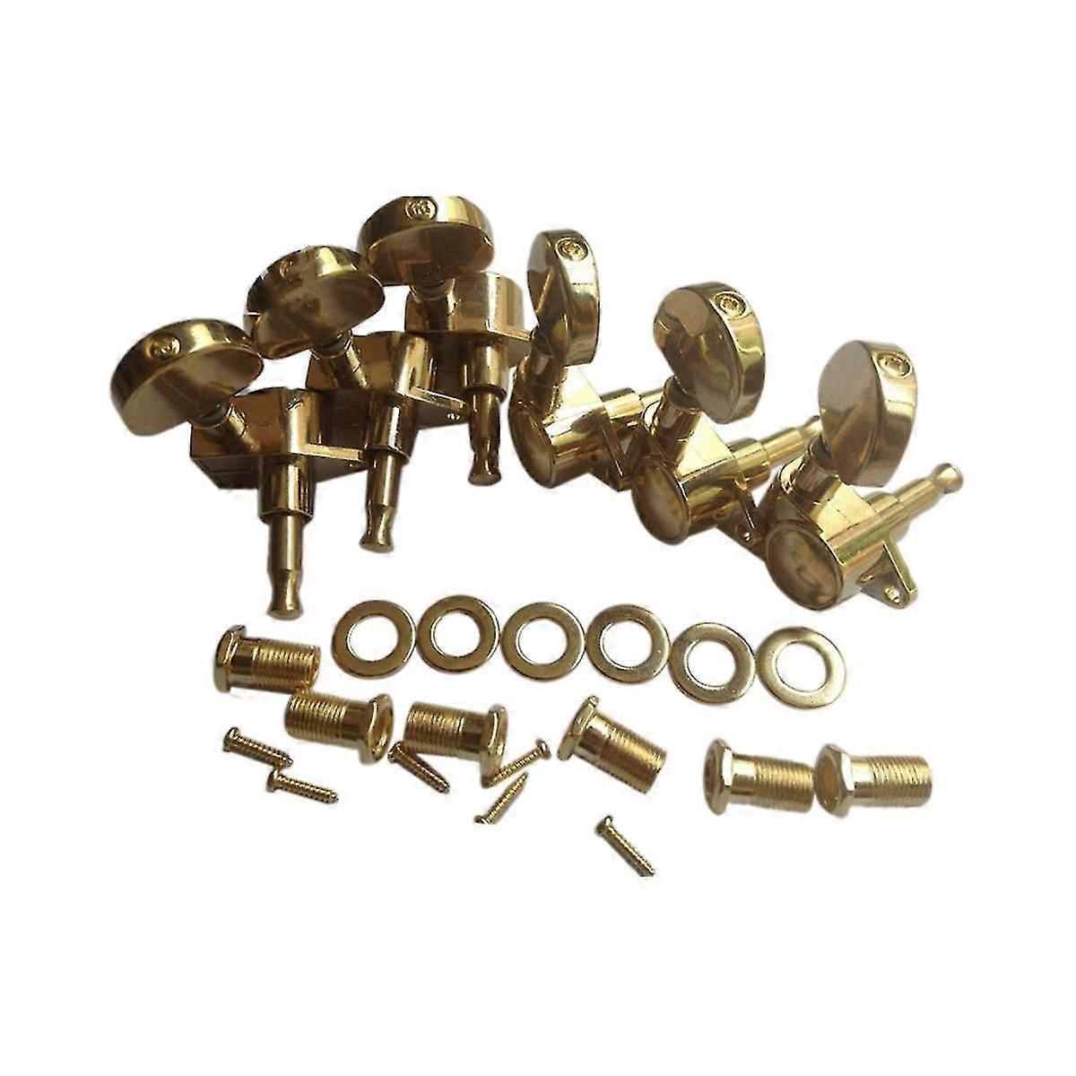 6st Grade Guitar String Knob För String Winder Tuners Machine Heads För Akustisk Elgitarr