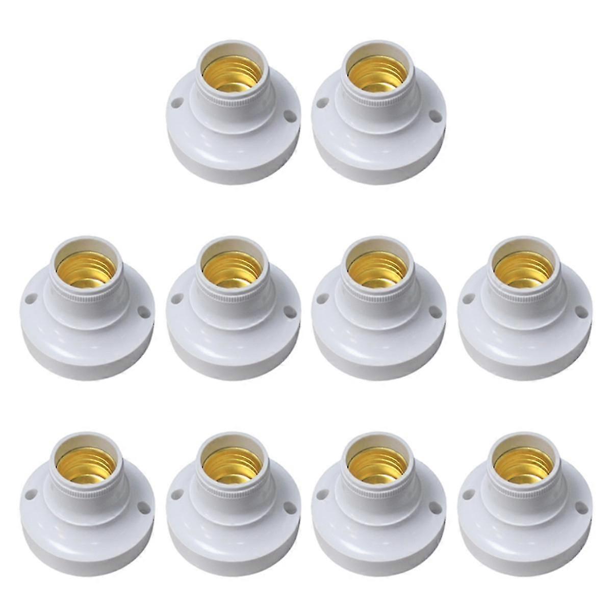 10pcs E27 Socket Adapter E27 Lamp Holder Vintage Lamp Adapter Holder
