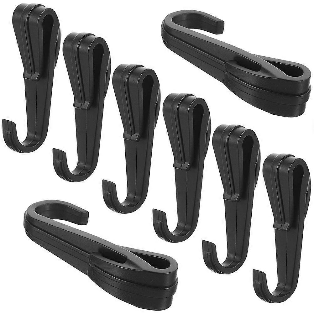 Black Plastic Hard Hat Clip for Headlight Mounting 100Pcs Replacement